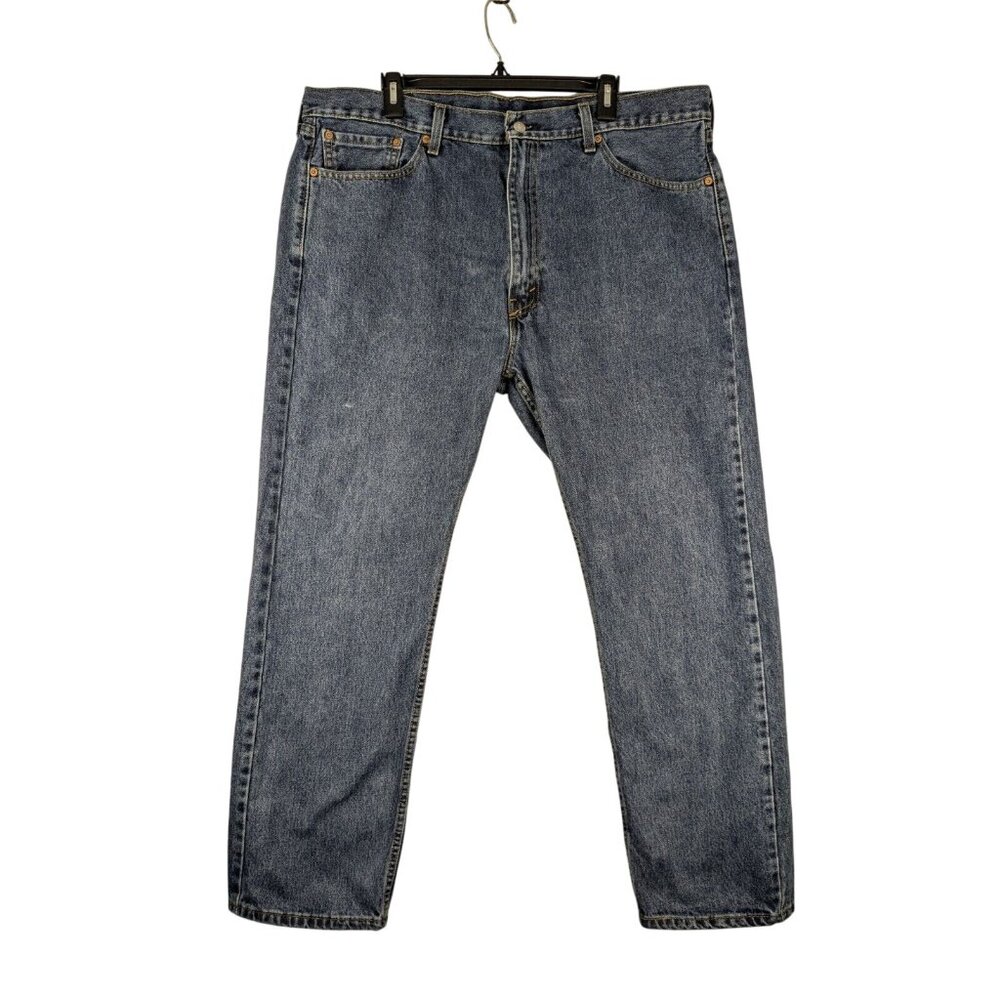 Levis 505‎ Regular Fit Jeans Mens 40x30 Blue Straight Leg Medium Wash Denim